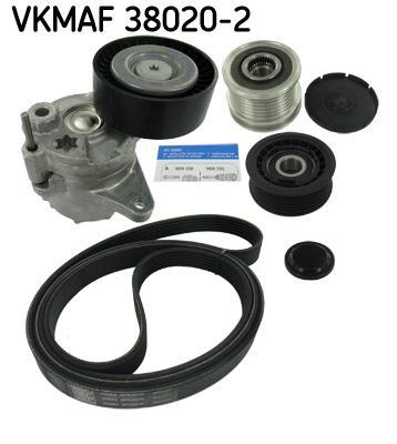 Kit de correias trapezoidais estriadas SKF ref. VKMAF 38020-2